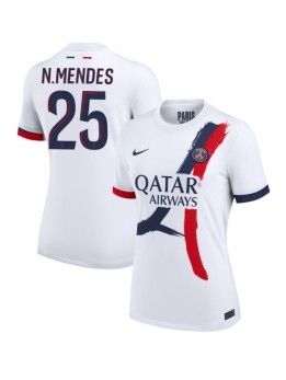 Paris Saint-Germain Nuno Mendes #25 Zenski Gostujuci Dres 2024-25 Kratak Rukavima